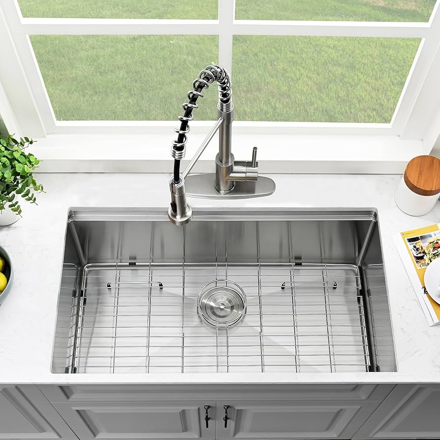 30 Inch Undermount Kitchen Sink-Bokaiya 30x19 Stainless